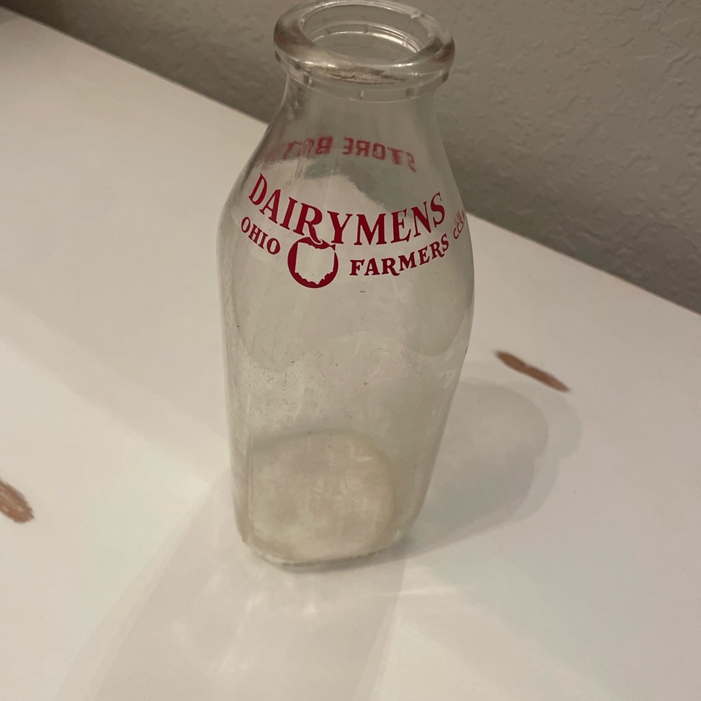 Vintage Dairymen's Glass Milk Bottle